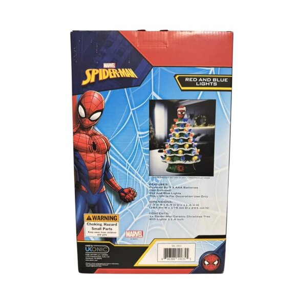 Marvel Spiderman Light-Up Ceramic Christmas Tree as seen on TikTok - Picture 3 of 3